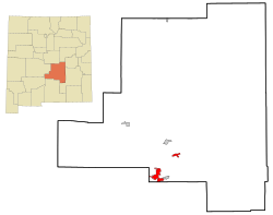 Lincoln County New Mexico Incorporated and Unincorporated areas Ruidoso Highlighted